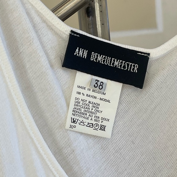 Vintage ANN DEMEulemeester Elegant White Maxi Dress - Picture 8 of 8